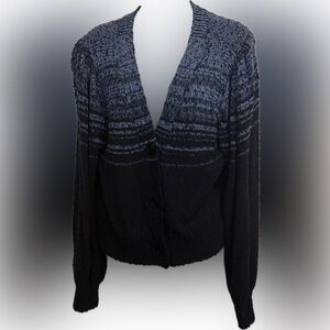 J. Crew Dark and Light Navy Blue Cardigan Sweater | Sz XL